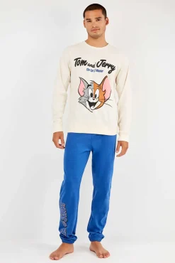 Conjunto pijama Tom & Jerry en punto interlock