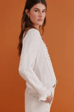 Covadonga. Blusa bordada