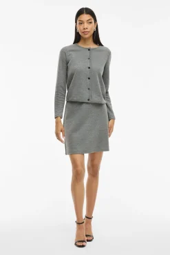 Cárdigan abotonado con algodón y viscosa