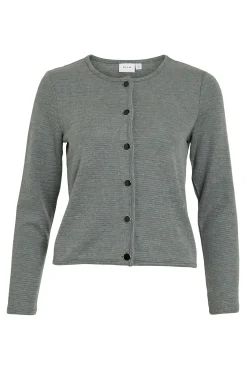 Cárdigan abotonado con algodón y viscosa