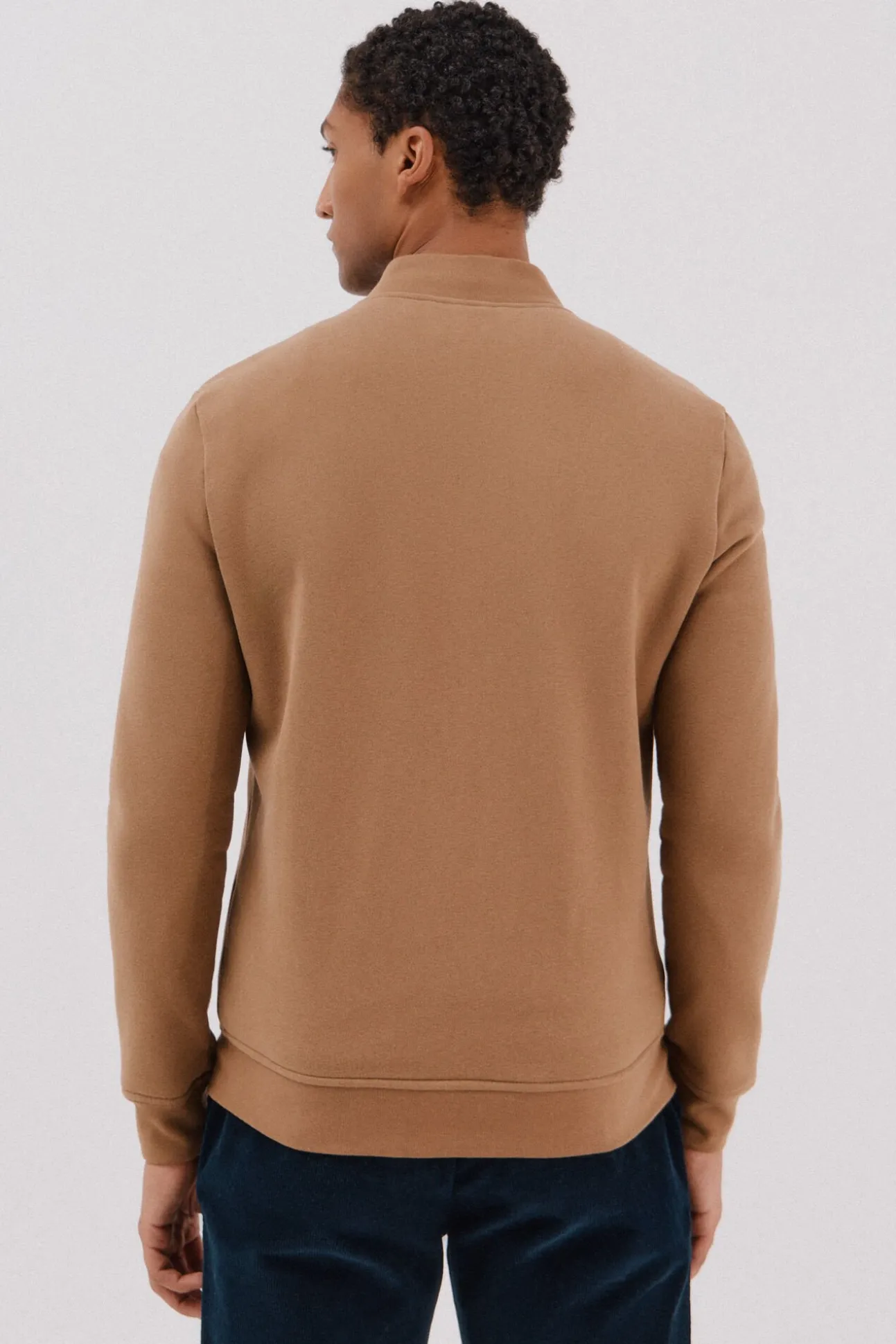 Cárdigan bomber tejido combinado