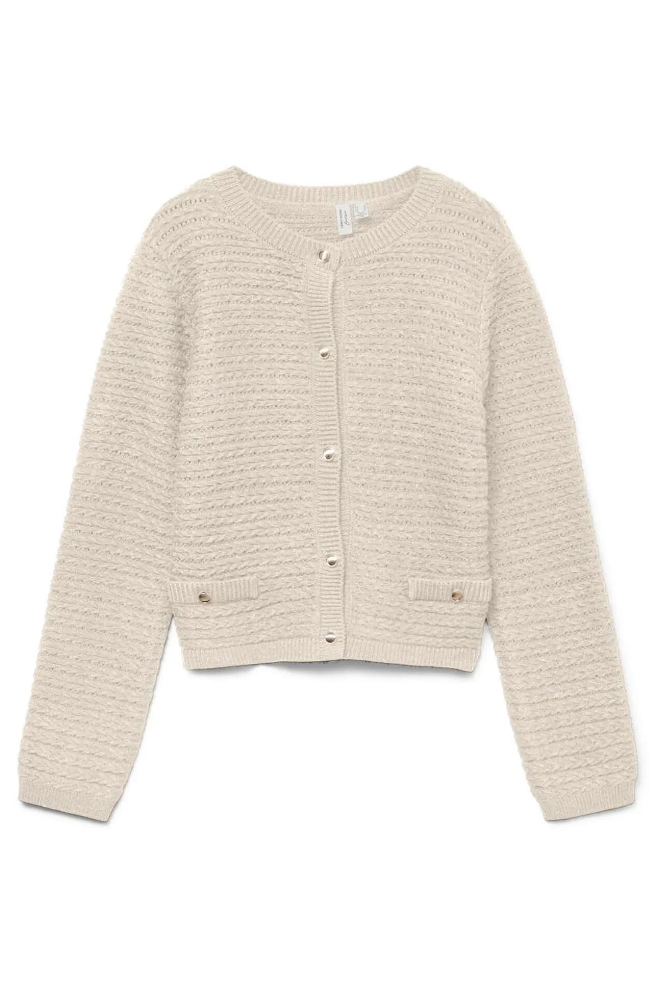 Cárdigan botones plateados