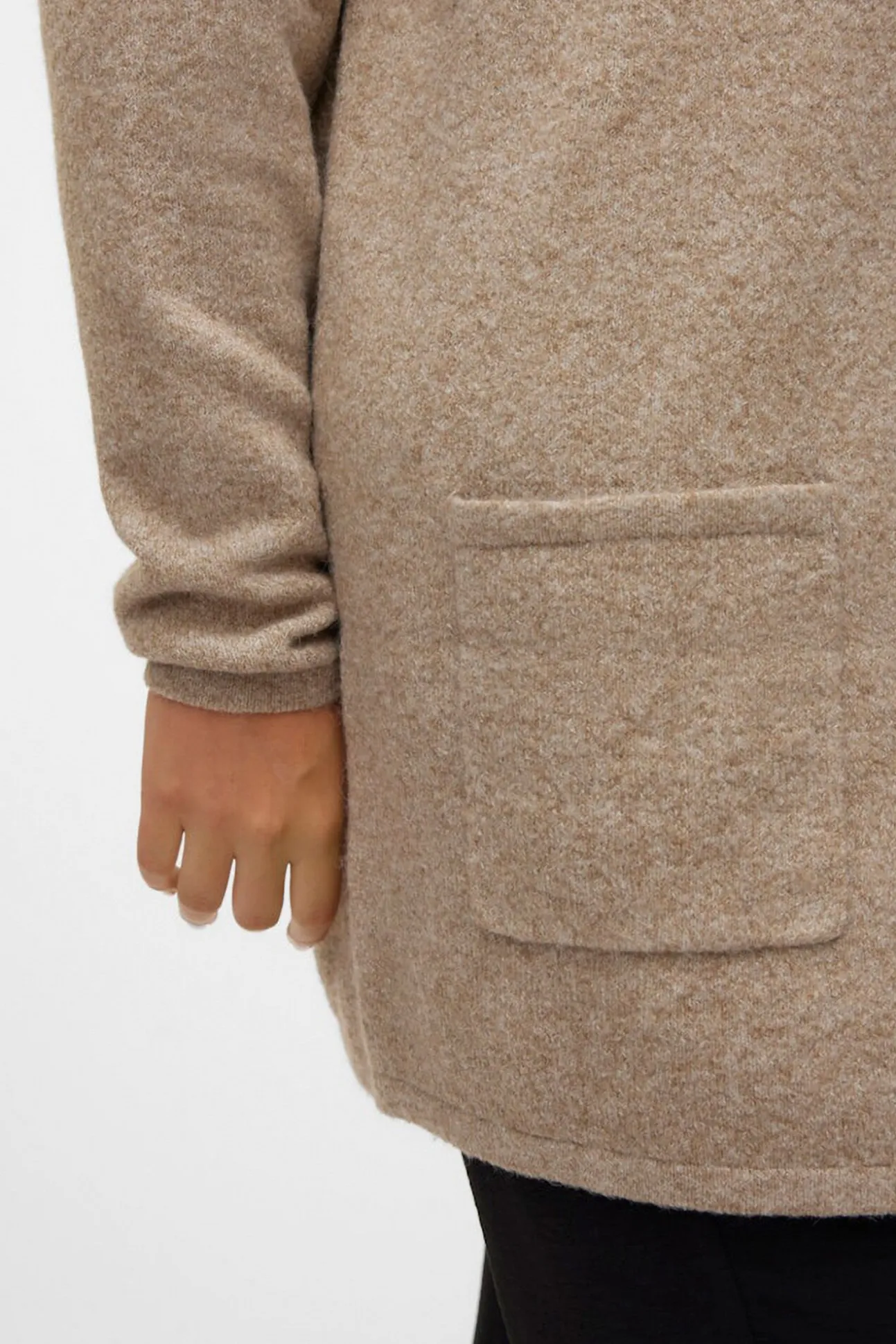 Cárdigan con capucha talla grande