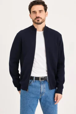 Cárdigan con cremallera