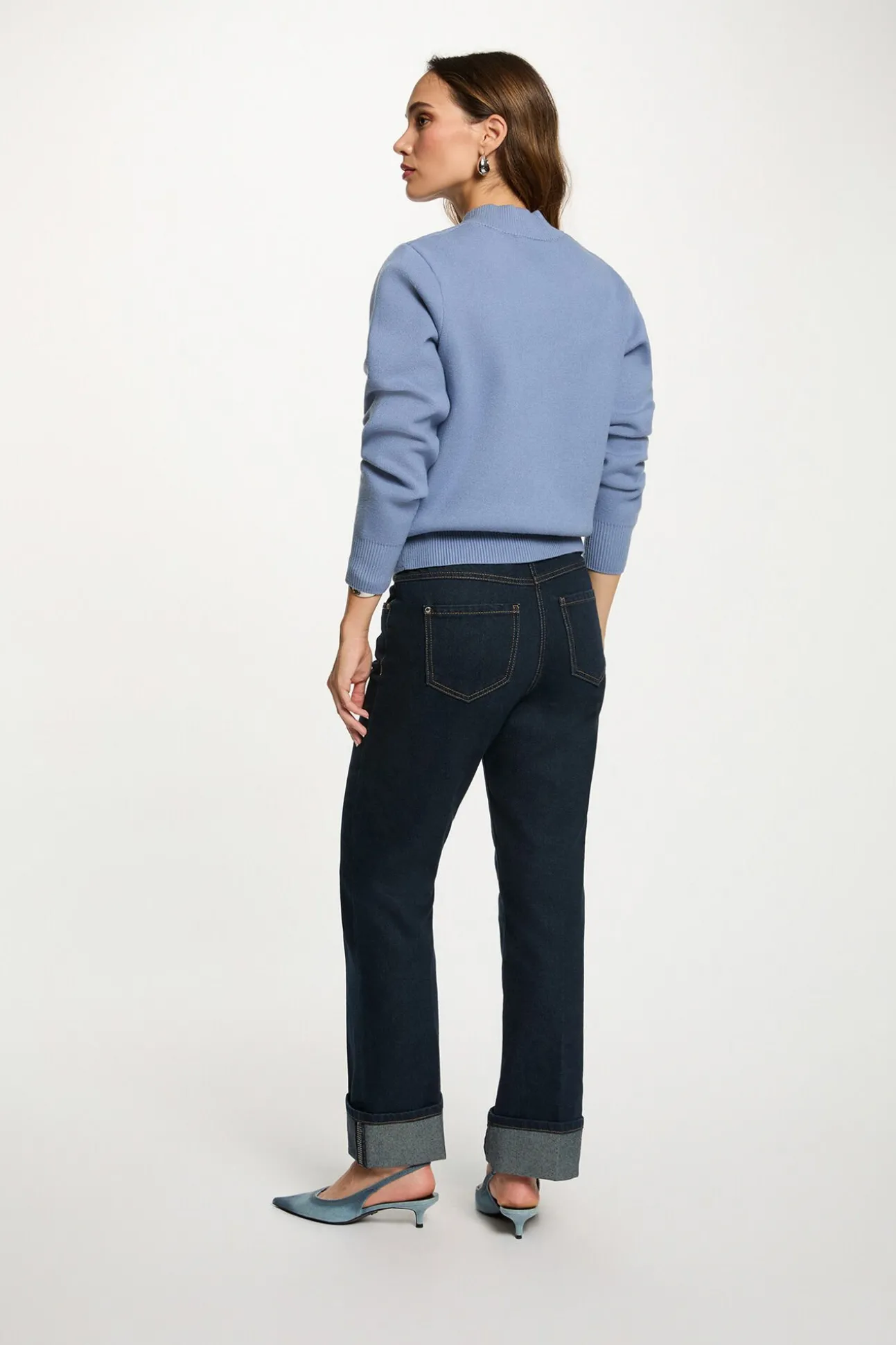 Cárdigan con cuello teddy