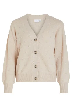 Cárdigan con perlas de punto