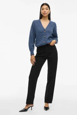 Cárdigan con perlas de punto