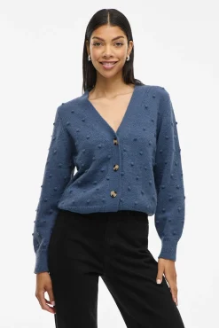 Cárdigan con perlas de punto