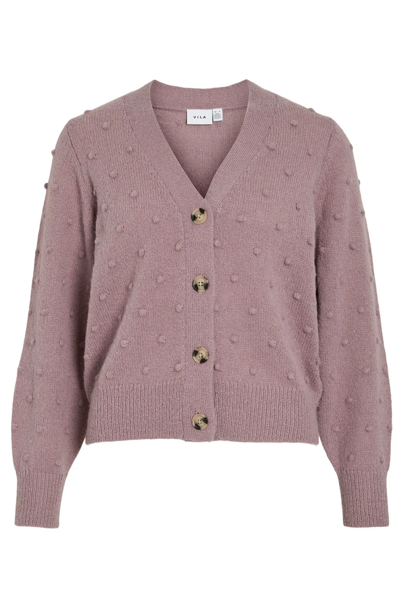 Cárdigan con perlas de punto