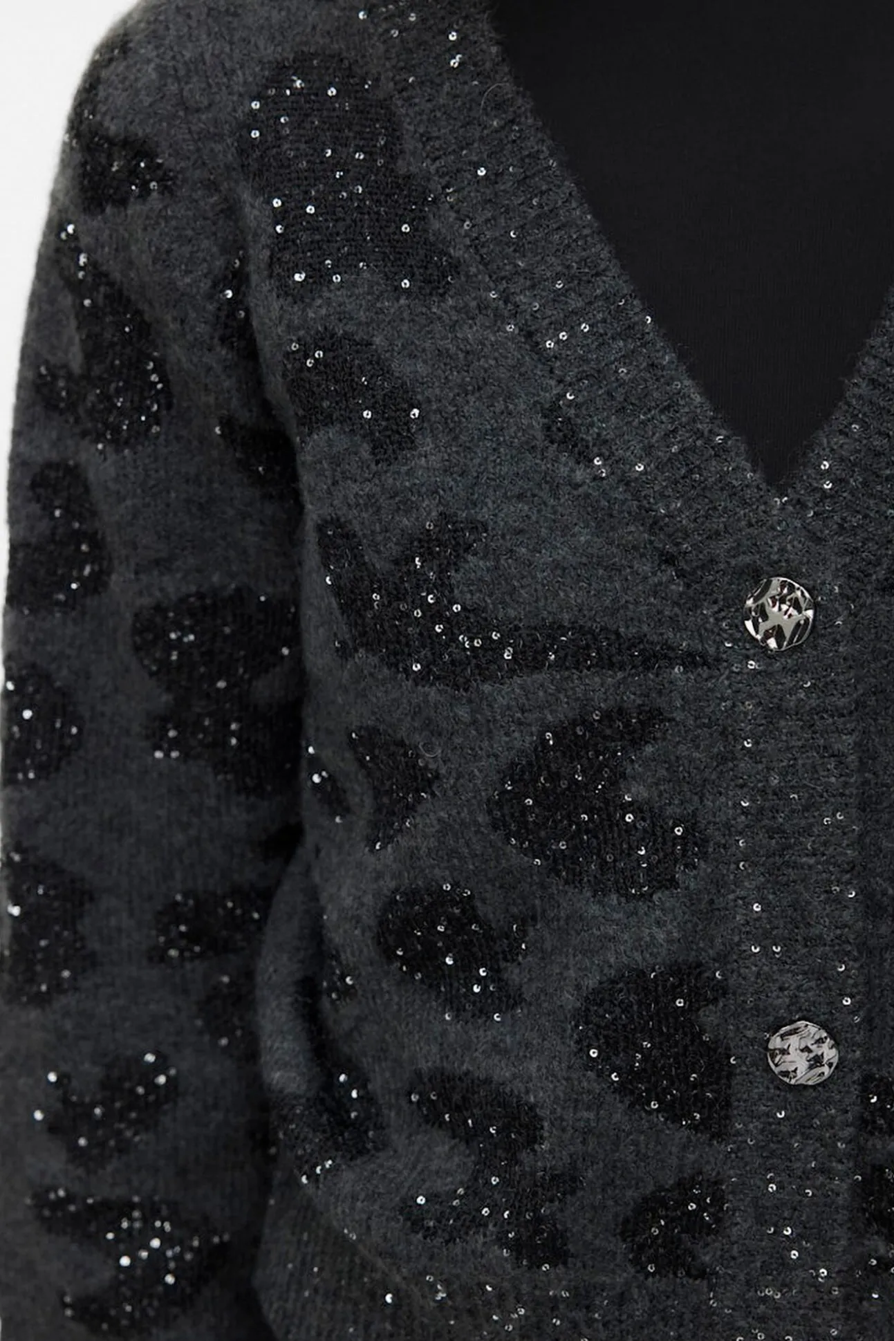 Cárdigan corto de manga larga