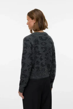 Cárdigan corto de manga larga