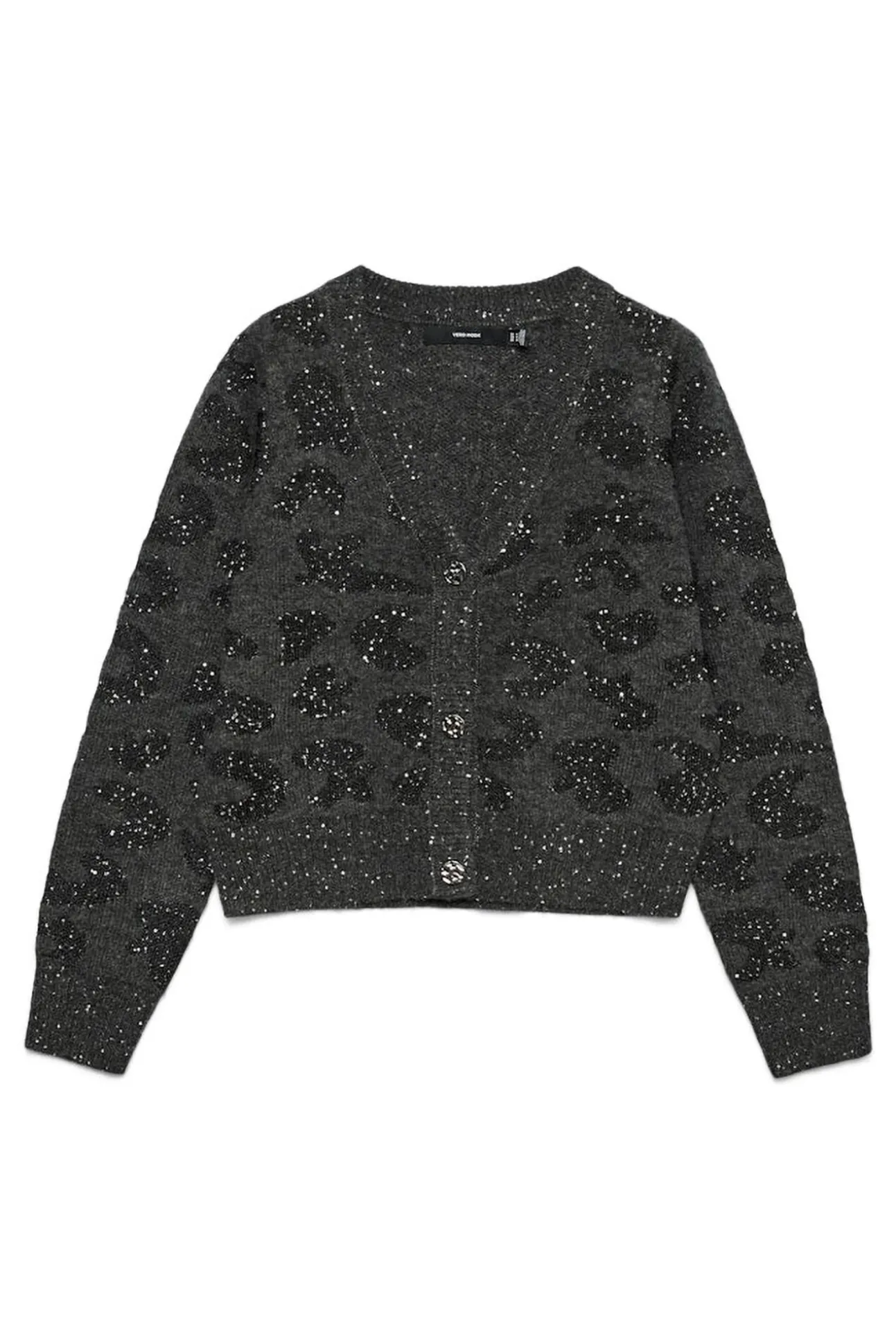 Cárdigan corto de manga larga