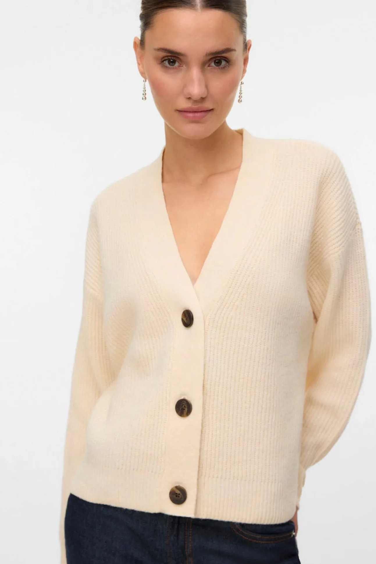 Cárdigan corto de manga larga