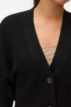 Cárdigan corto de manga larga