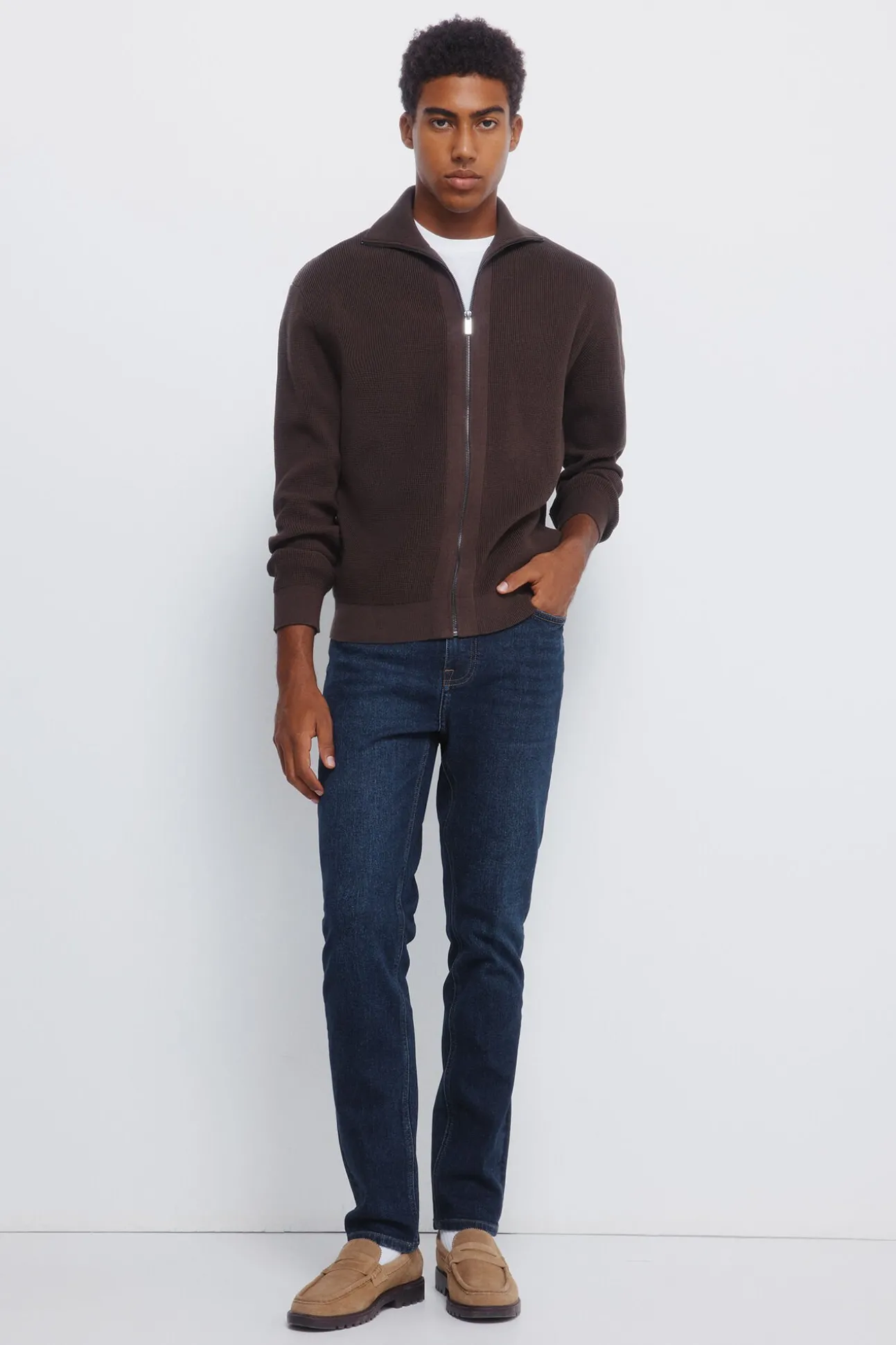 Cárdigan cremallera