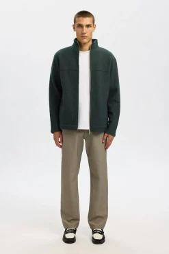 Cárdigan cremallera 100% lana