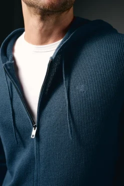 Cárdigan cremallera y capucha