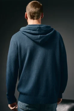 Cárdigan cremallera y capucha