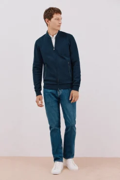 Cárdigan cuello bomber