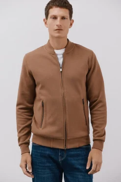 Cárdigan cuello bomber