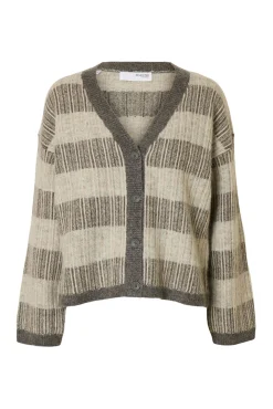 Cárdigan cuello en pico alpaca y lana