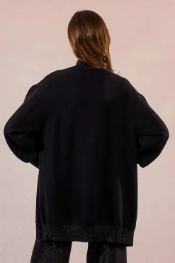 Cárdigan de manga larga abullonada