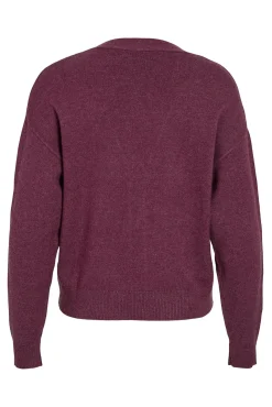 Cárdigan de punto abotonado con viscosa