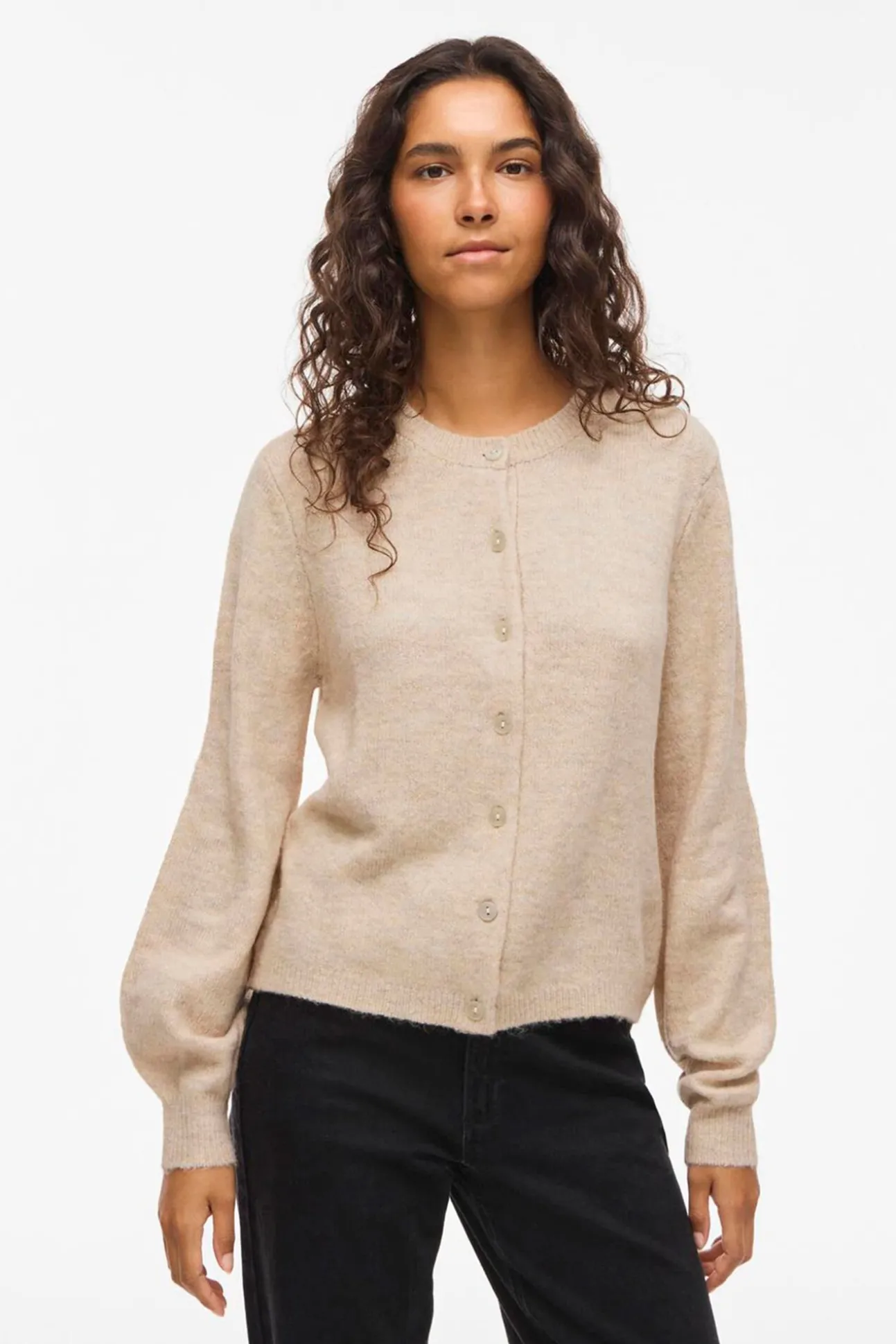 Cárdigan de punto abotonado