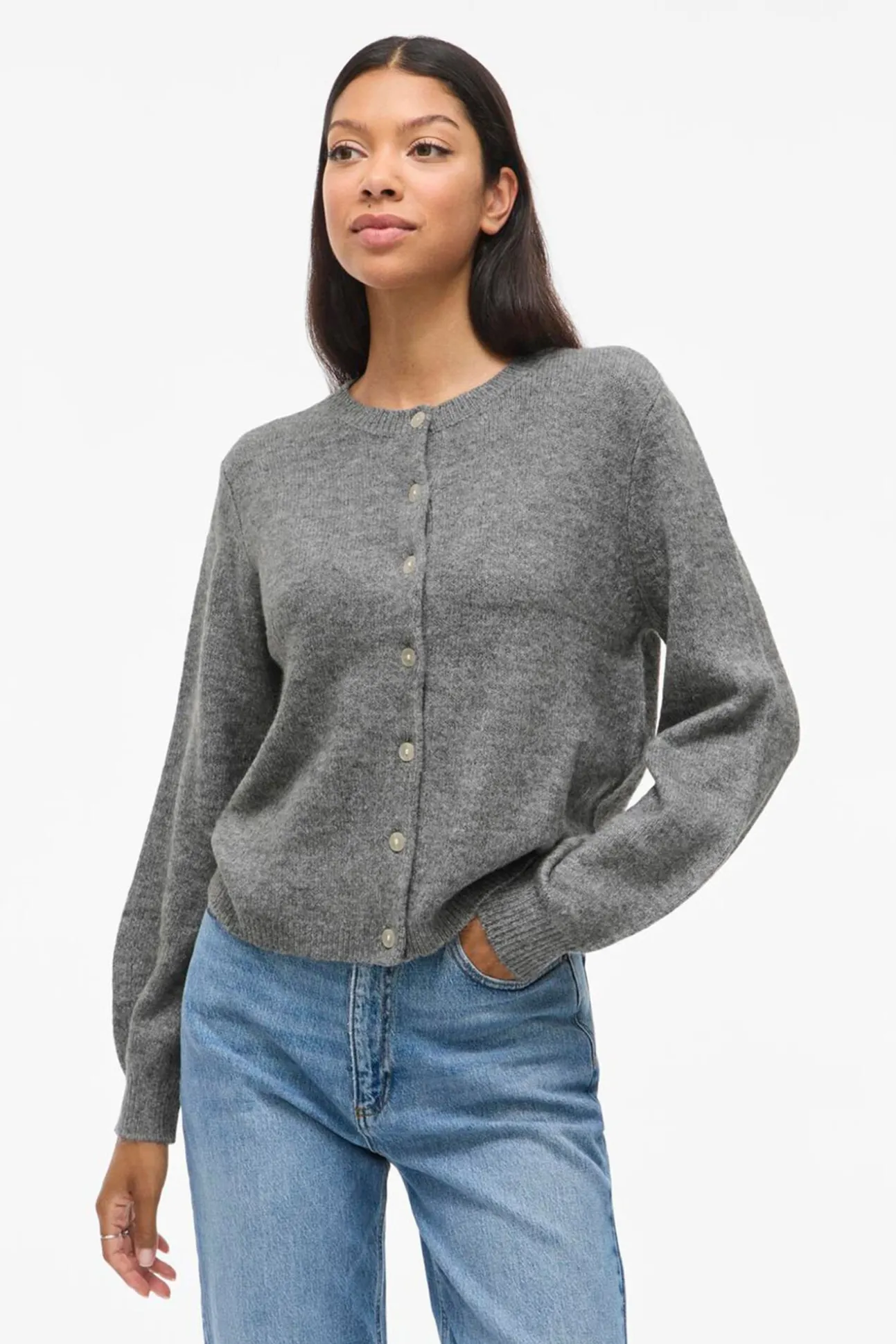 Cárdigan de punto abotonado