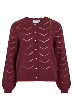 Cárdigan de punto con calados