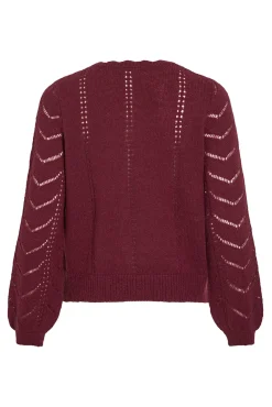 Cárdigan de punto con calados