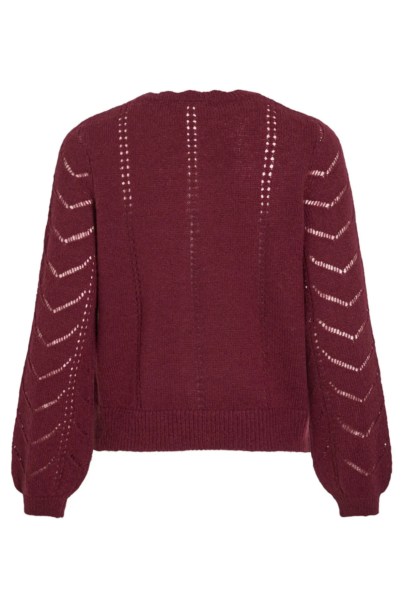 Cárdigan de punto con calados