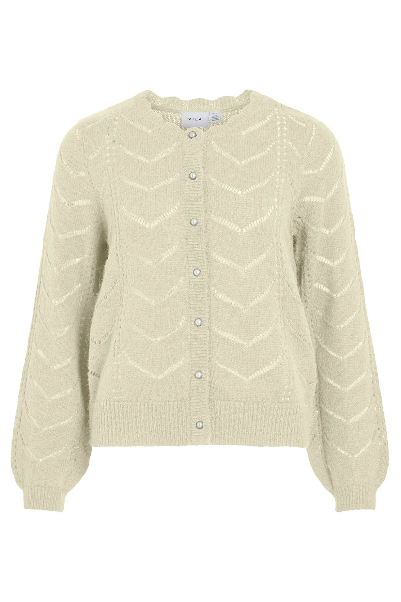 Cárdigan de punto con calados