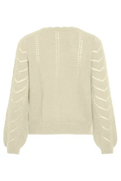 Cárdigan de punto con calados