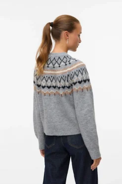 Cárdigan de punto greca