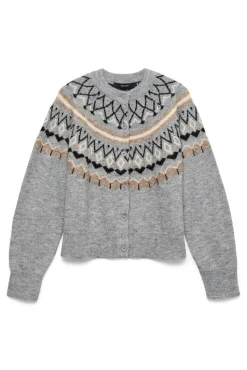 Cárdigan de punto greca