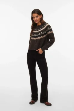 Cárdigan de punto greca