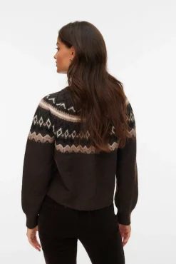 Cárdigan de punto greca