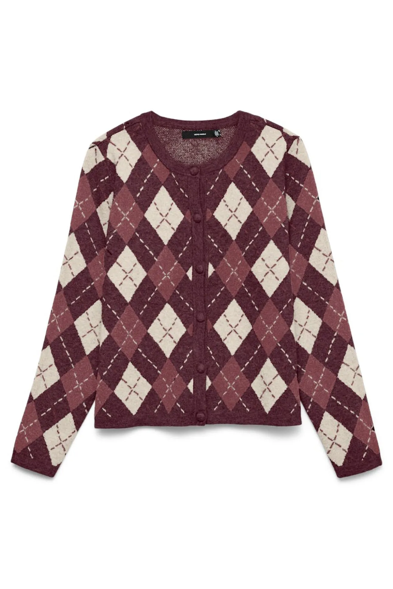 Cárdigan de punto rombos