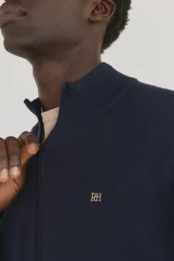 Cárdigan fino algodón premium cremallera