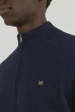 Cárdigan fino algodón premium cremallera