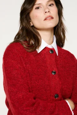 Cárdigan lana y alpaca.