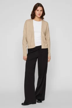 Cárdigan largo de punto con viscosa