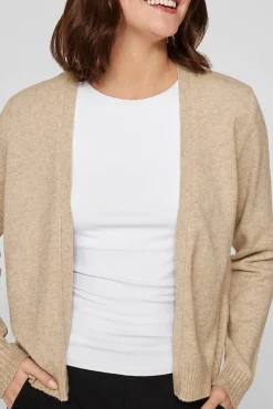 Cárdigan largo de punto con viscosa