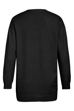 Cárdigan largo de punto con viscosa