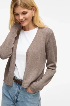 Cárdigan largo de punto con viscosa