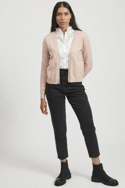 Cárdigan largo de punto con viscosa