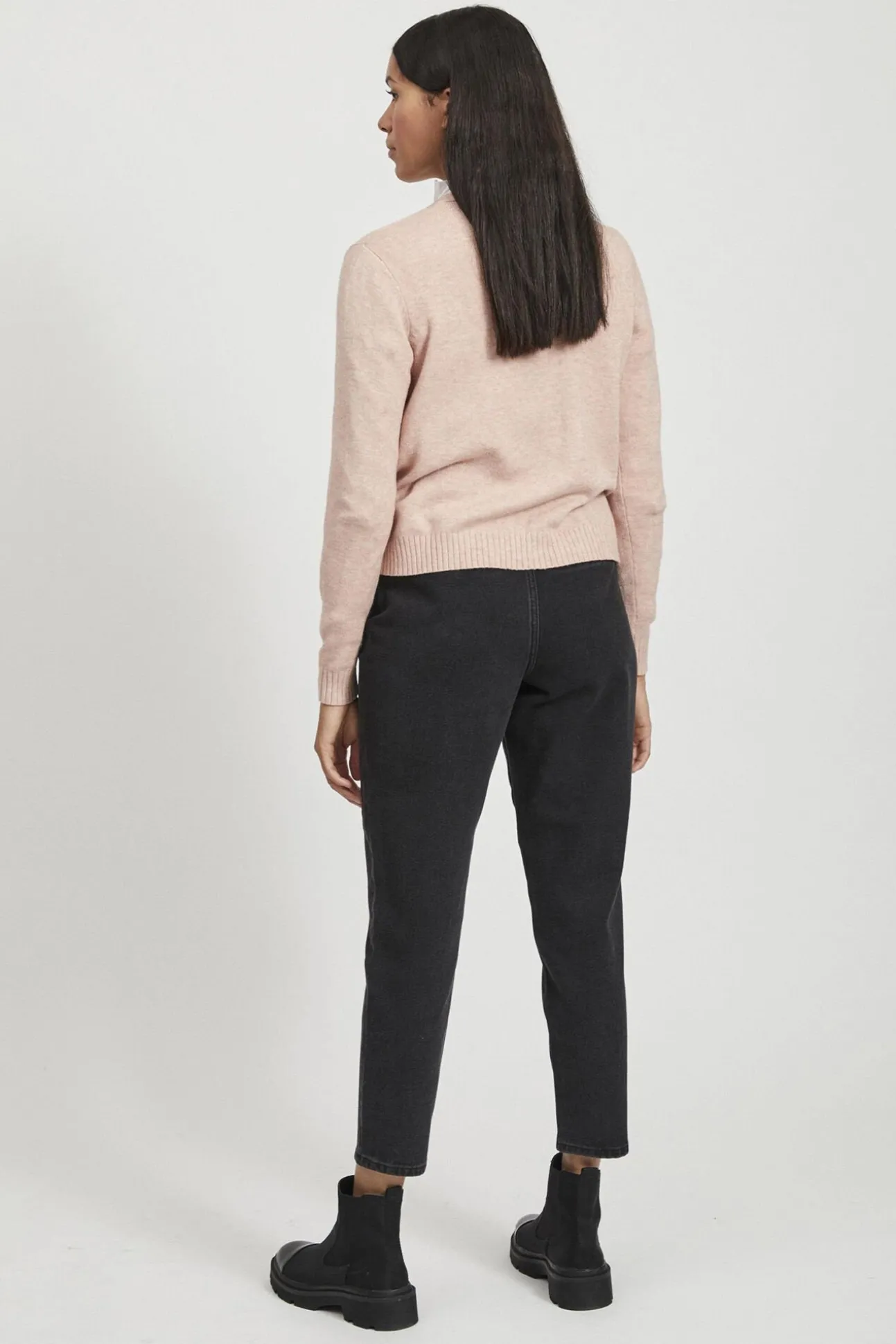 Cárdigan largo de punto con viscosa