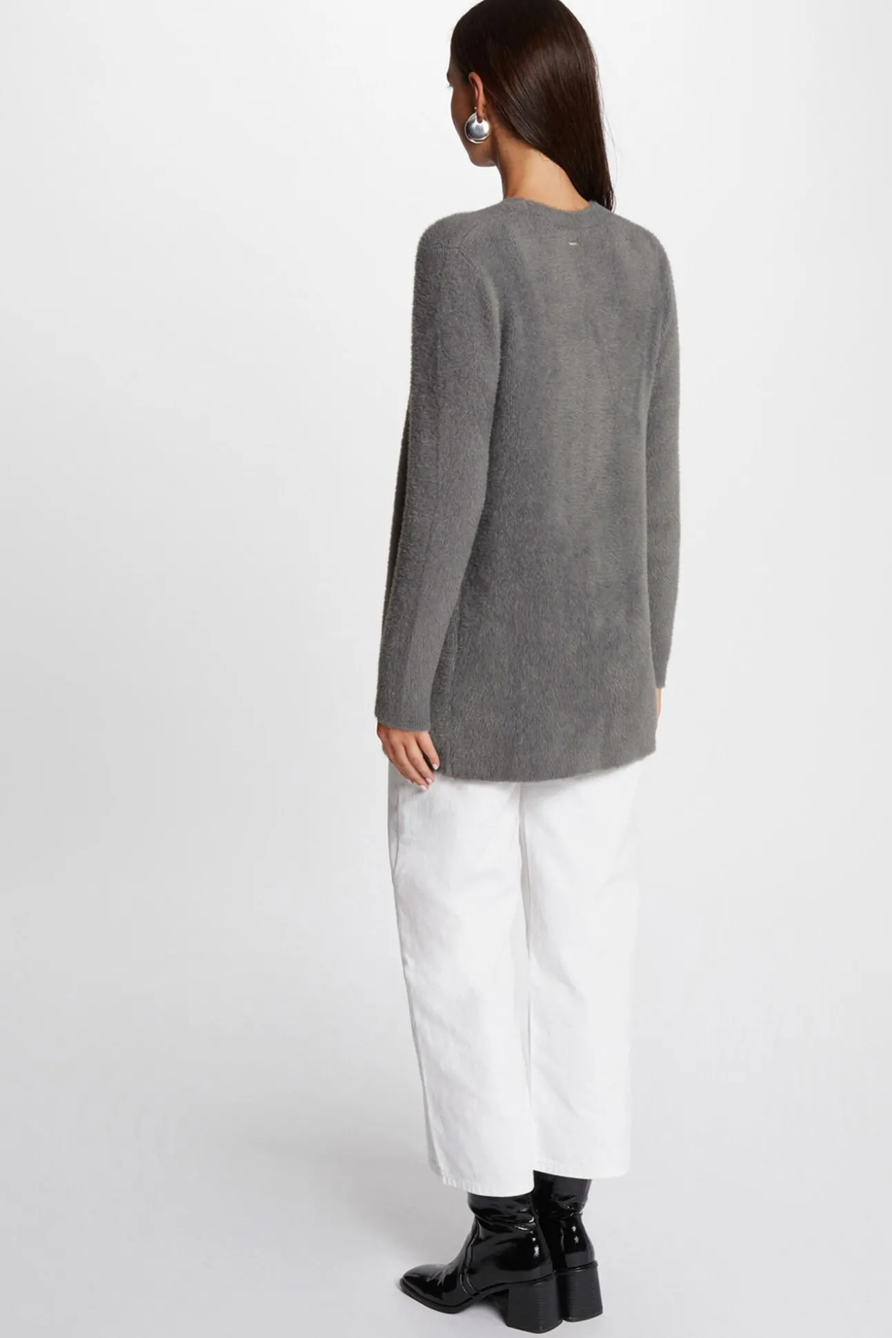 Cárdigan largo punto aterciopelado