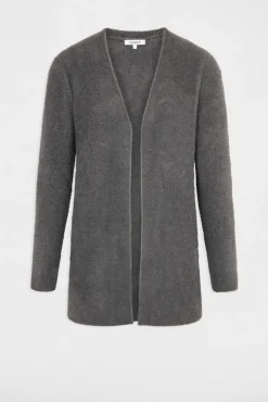 Cárdigan largo punto aterciopelado